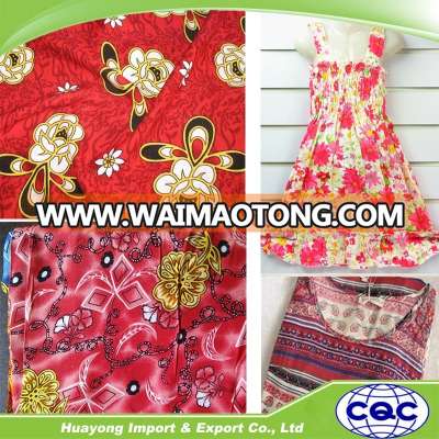 Printed Pattern and 100% Rayon printed fabrics